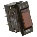 TE Connectivity Thermal Circuit Breaker, 5A Current Rating, 1-Pole, Direct Mount, 250V AC, 50V DC, W51-A122B1-5