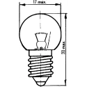 Orbitec E10 Indicator Light, Clear Lens, 2.4V, 200mA, 17mm Diameter, 30mm Length E243