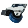 RS PRO Heavy Duty Braked Swivel Castor 150 kg Load Capacity, 80 mm Elastic Wheel, Roller Bearing, Polyamide Hub 171-8305