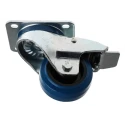 RS PRO Heavy Duty Braked Swivel Castor 150 kg Load Capacity, 80 mm Elastic Wheel, Roller Bearing, Polyamide Hub 171-8305