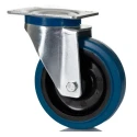 RS PRO Heavy Duty Swivel Castor Wheel 230 kg Load Capacity 125 mm Elastic Wheel with Roller Bearing Hub 171-8310