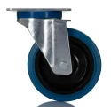 RS PRO Heavy Duty Swivel Castor Wheel 230 kg Load Capacity 125 mm Elastic Wheel with Roller Bearing Hub 171-8310