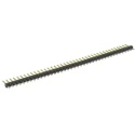 TE Connectivity AMPMODU MOD II Series Straight Through Hole Pin Header, 40 Contacts, 2.54 mm Pitch, 1 Row 9-146281-0