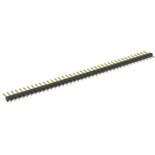 TE Connectivity AMPMODU MOD II Series Straight Through Hole Pin Header, 40 Contacts, 2.54 mm Pitch, 1 Row 9-146281-0