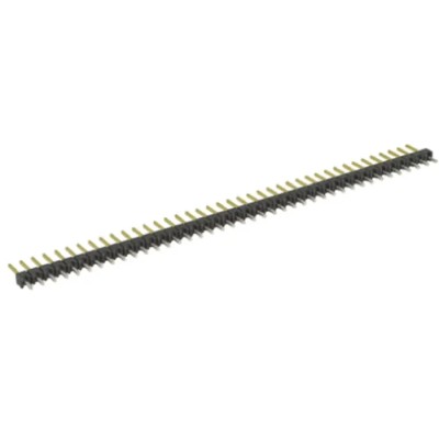 TE Connectivity AMPMODU MOD II Series Straight Through Hole Pin Header, 40 Contacts, 2.54 mm Pitch, 1 Row 9-146281-0