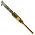 TE Connectivity AMPMODU MTE Series Male Crimp Terminal 3A Current Gold Plating 20.47mm Length 32-28 AWG 5-104506-7