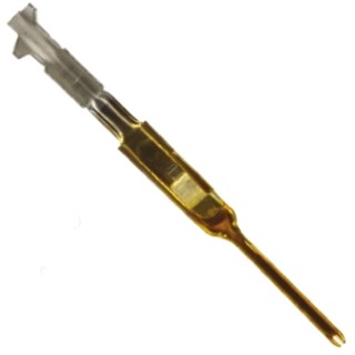 TE Connectivity AMPMODU MTE Series Male Crimp Terminal 3A Current Gold Plating 20.47mm Length 32-28 AWG 5-104506-7