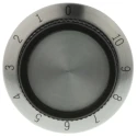TE Connectivity Black Plastic Dial Potentiometer Knob 25.9 mm Diameter 15.5mm Height for 6.35 mm Circular Shaft PKD70B101/4