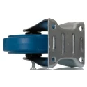 RS PRO Fixed Castor, 230 kg Load Capacity, 125 mm Elastic Wheel, Roller Bearing Hub, Polyamide Hub Material 171-8312