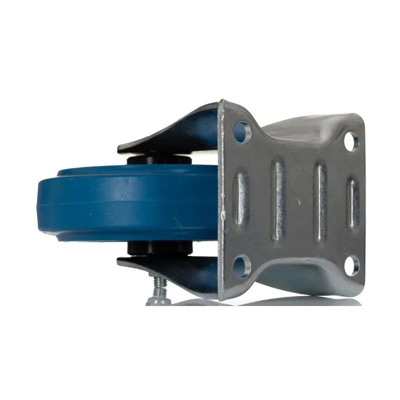 RS PRO Fixed Castor, 230 kg Load Capacity, 125 mm Elastic Wheel, Roller Bearing Hub, Polyamide Hub Material 171-8312