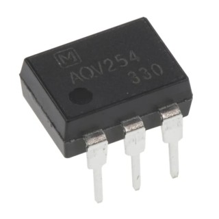 Panasonic DC Input Optocoupler 6-Pin DIP Through Hole, MOSFET Output, Tube Packaging AQV254