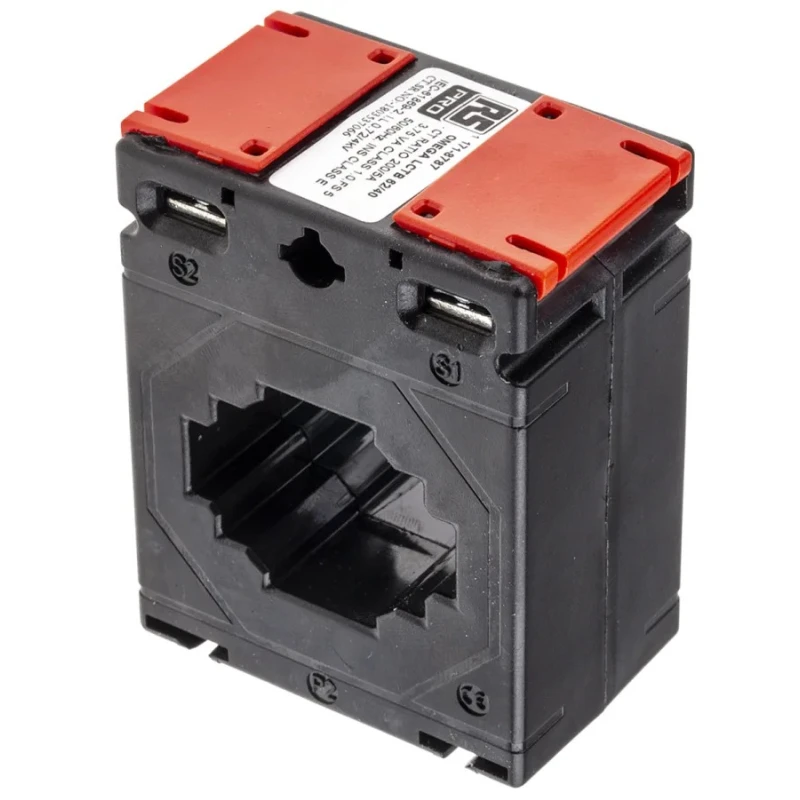 RS PRO Current Transformer with 200A Primary Current, 5A Secondary Current, 21mm Bore Diameter, Sealable Terminal 171-8787