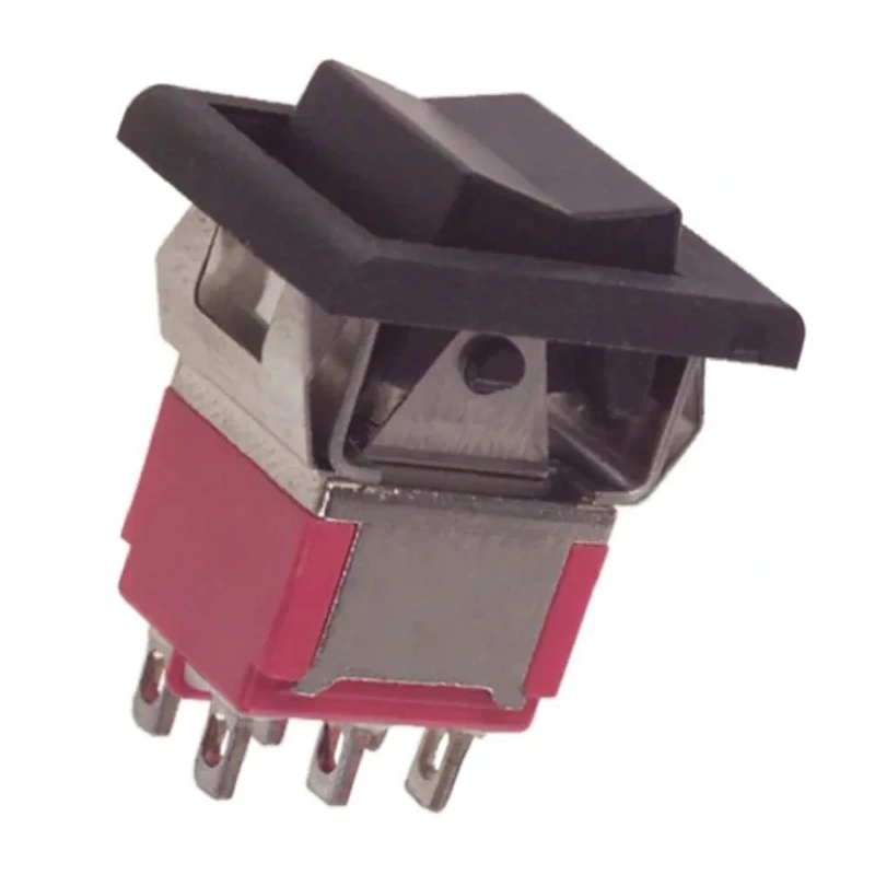 TE Connectivity DPDT On-Off-On Rocker Switch Panel Aluminium Housing 5A 28V DC A203J51ZQ0004