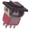 TE Connectivity DPDT On-Off-On Rocker Switch Panel Aluminium Housing 5A 28V DC A203J51ZQ0004