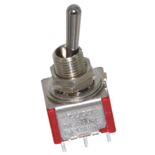 TE Connectivity Toggle Switch Panel Mount On-Off-On DPDT Solder Terminal 28V DC 125V AC A203SYZQ04