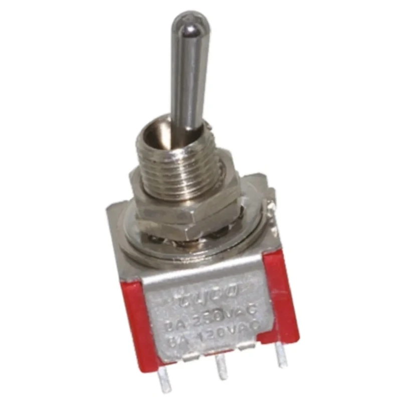 TE Connectivity Toggle Switch Panel Mount On-Off-On DPDT Solder Terminal 28V DC 125V AC A203SYZQ04