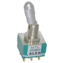 TE Connectivity Panel Mount DPDT Toggle Switch, On-On, Solder Terminal, 28 V dc, 125 V ac MTL206N