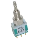 TE Connectivity Push Button Switch Momentary Panel Mount SPDT 28 V dc 6.35 mm Cutout MPA106F