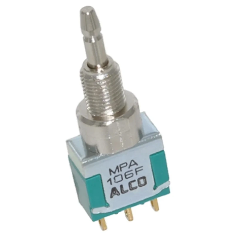 TE Connectivity Push Button Switch Momentary Panel Mount SPDT 28 V dc 6.35 mm Cutout MPA106F