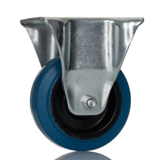 RS PRO Fixed Castor Wheel 100 mm Diameter, 180 kg Load Capacity, Elastic Material, Roller Bearing Hub 171-8309