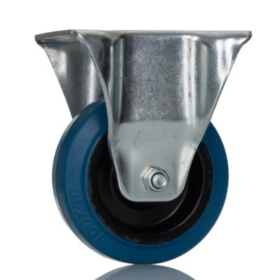 RS PRO Fixed Castor Wheel 100 mm Diameter, 180 kg Load Capacity, Elastic Material, Roller Bearing Hub 171-8309