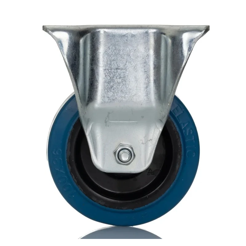 RS PRO Fixed Castor Wheel 100 mm Diameter, 180 kg Load Capacity, Elastic Material, Roller Bearing Hub 171-8309