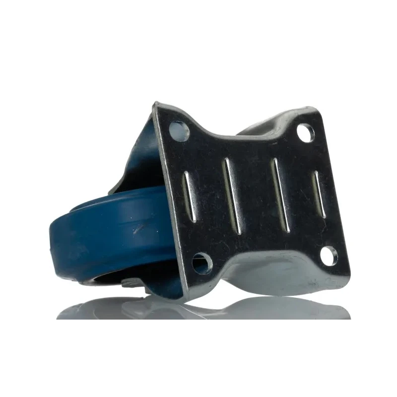 RS PRO Fixed Castor Wheel 100 mm Diameter, 180 kg Load Capacity, Elastic Material, Roller Bearing Hub 171-8309