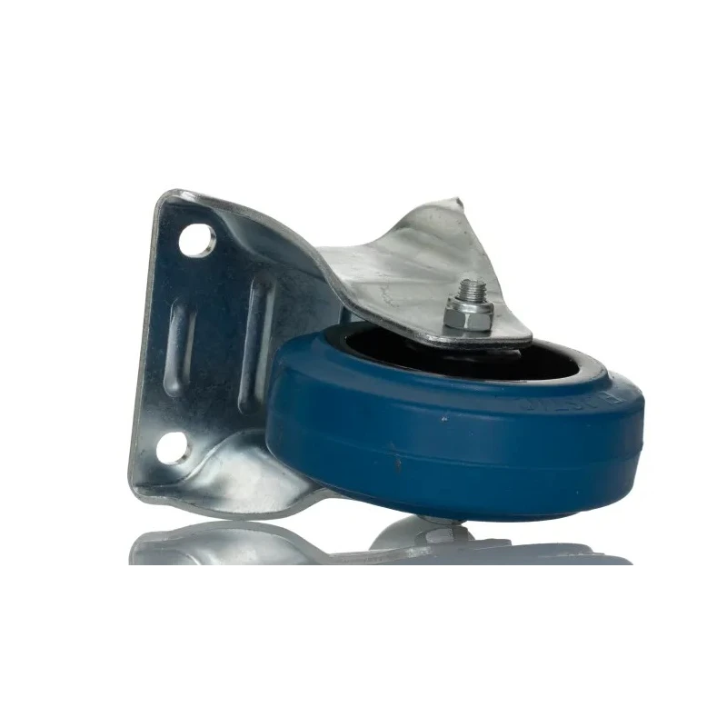 RS PRO Fixed Castor Wheel 100 mm Diameter, 180 kg Load Capacity, Elastic Material, Roller Bearing Hub 171-8309