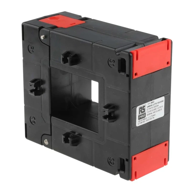 RS PRO Current Transformer 500 A 21mm Bore Surface Mount Split Core IEC 60044-1 UL94V-0 171-8852