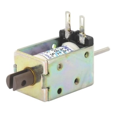Mecalectro Heavy Duty Push Action Linear Solenoid 24V 5.3W 30mm Length 19mm Width 18mm Depth 854AA62