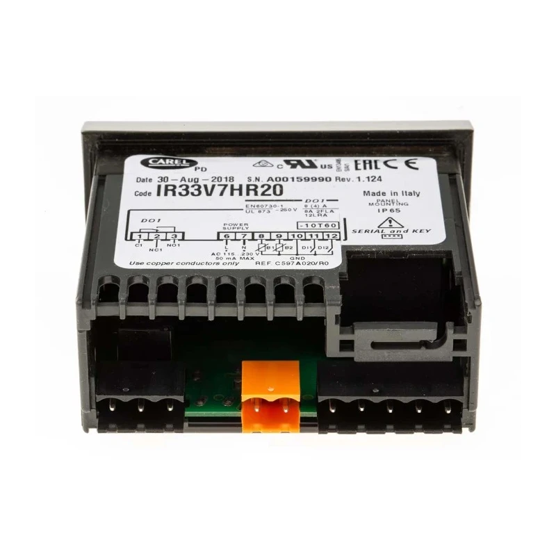 Carel Panel Mount PID Temperature Controller 2 Input, 1 Output Digital 230V AC On-Off IR33