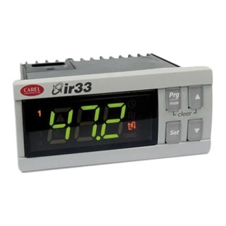 Carel Universal Panel Mount PID Temperature Controller 230V ac 2 Input 2 Output Digital On-Off IR33-DN33