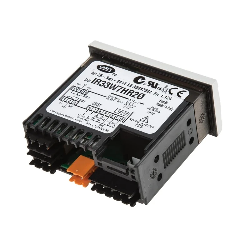 Carel Universal Panel Mount PID Temperature Controller 230V ac 2 Input 2 Output Digital On-Off IR33-DN33