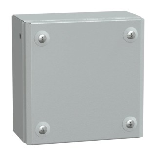 Schneider Electric PanelSeT SBM Series Steel Wall Box IP66, 150 mm x 150 mm x 80 mm NSYSBM15158