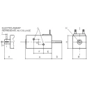 Mecalectro Heavy Duty Single-Acting Linear Solenoid 24V 42mm Length 30mm Width 24mm Depth 10W Continuous Power 856AA62
