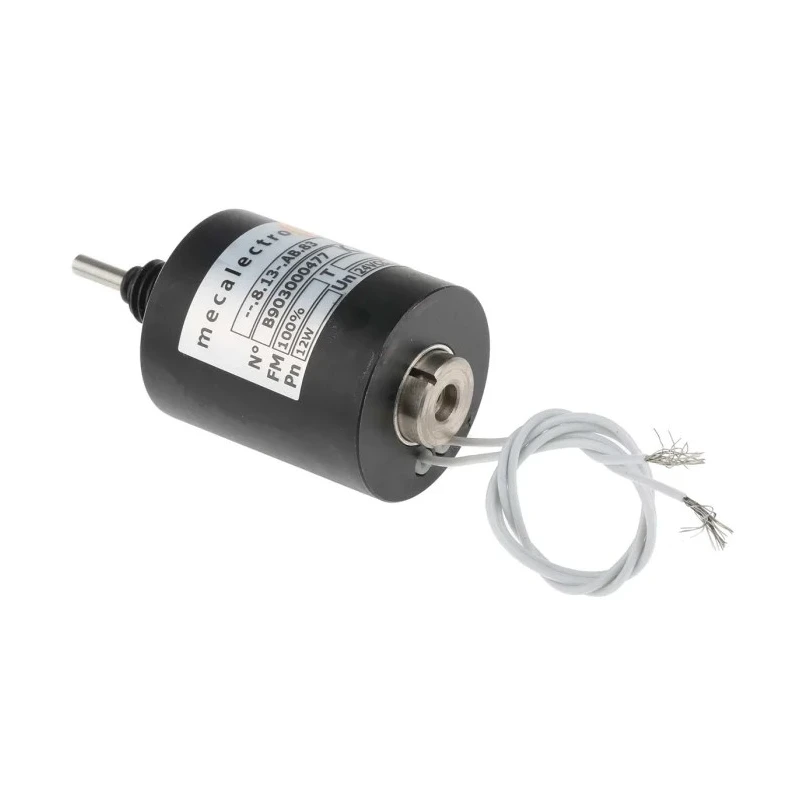 Mecalectro Push Pull Linear Solenoid 24V 12W 80mm Length 47mm Width 16mm Depth 8.13AB83 813AB83