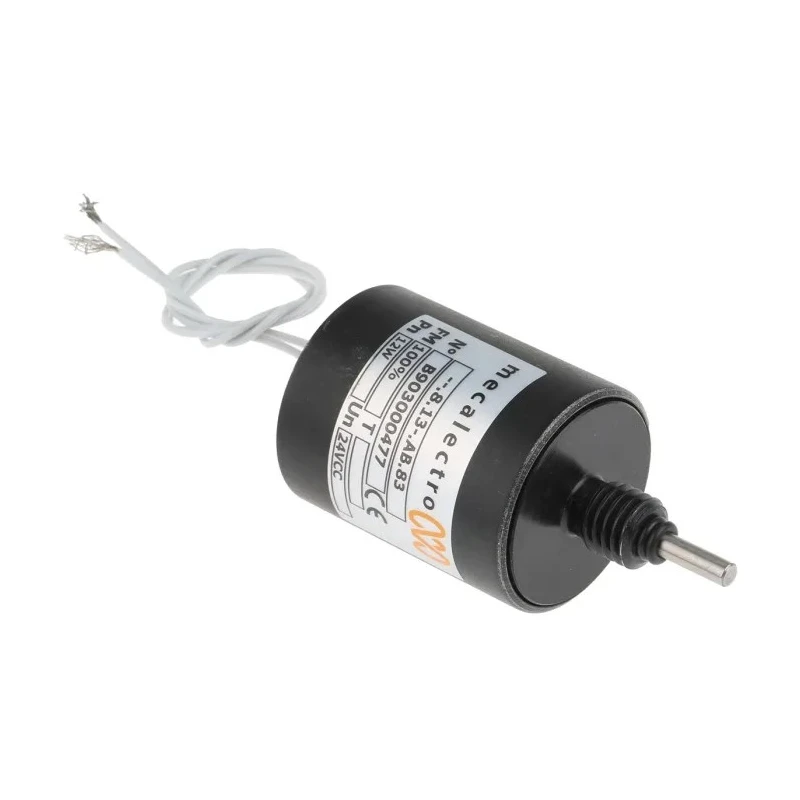Mecalectro Push Pull Linear Solenoid 24V 12W 80mm Length 47mm Width 16mm Depth 8.13AB83 813AB83