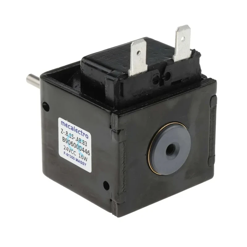 Mecalectro Heavy Duty Single-Acting Push Pull Linear Solenoid 24V DC 16W 15mm Stroke Z815AB83