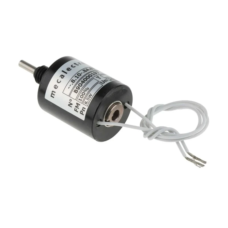 Mecalectro Linear Solenoid 24V dc Push Pull Actuation 63mm Length 810BA83