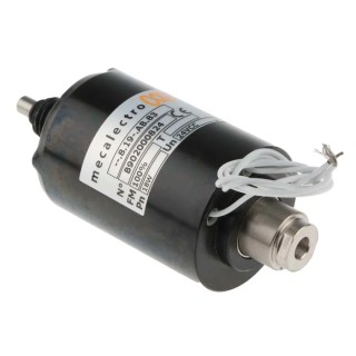 Mecalectro Heavy-Duty Single-Acting Linear Solenoid 24 VDC 18W, 111.9 mm Length 819AB83