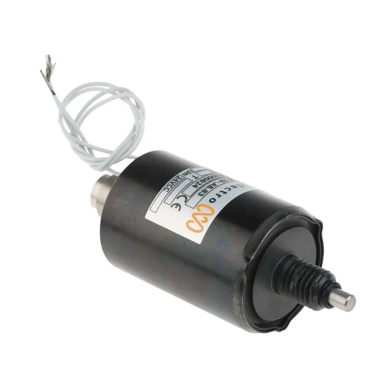 Mecalectro Heavy-Duty Single-Acting Linear Solenoid 24 VDC 18W, 111.9 mm Length 819AB83