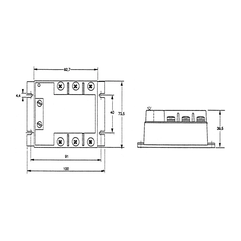 Celduc Single-phase Synchronous Solid State Power Relay Mount Adapter Series 35-4-145 RoHS Compliant 1LD00400