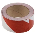 RS PRO Red White Polyvinyl Chloride Hazard Tape 50 mm x 33 m, 0.14 mm Thickness 171-9700