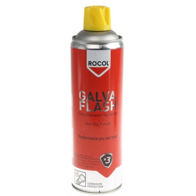 Rocol 500 ml Grey Gloss Galvanised Spray Paint Model 69522