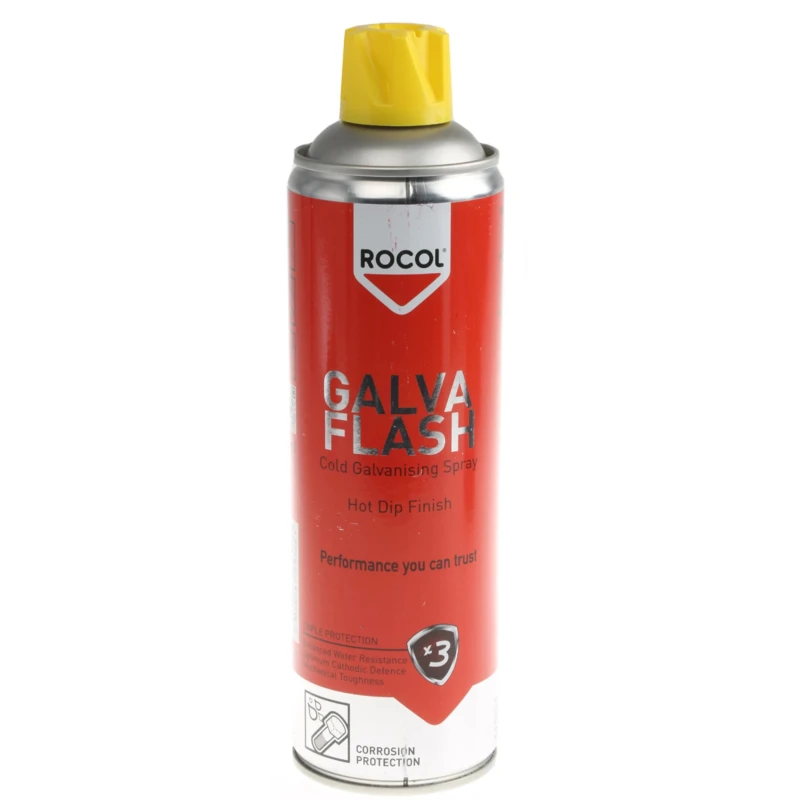 Rocol 500 ml Grey Gloss Galvanised Spray Paint Model 69522