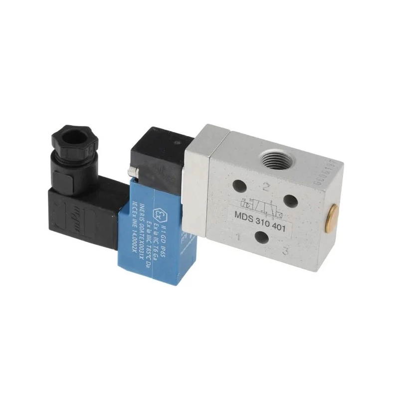 RS PRO Pneumatic Solenoid Valve 3/2 NC Solenoid/Spring G 1/8 24V dc 784-0048