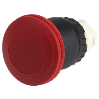 RS PRO Momentary Emergency Stop Push Button Twist Mount 22 mm Cutout IP66 IP67 Plastic Red 784-0060