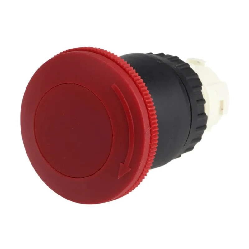 RS PRO Momentary Emergency Stop Push Button Twist Mount 22 mm Cutout IP66 IP67 Plastic Red 784-0060