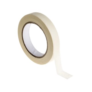 RS PRO White Masking Tape 19mm x 50m Rubber Adhesive Paper Backing 0.11mm Thickness 171-9702