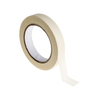 RS PRO White Masking Tape 19mm x 50m Rubber Adhesive Paper Backing 0.11mm Thickness 171-9702